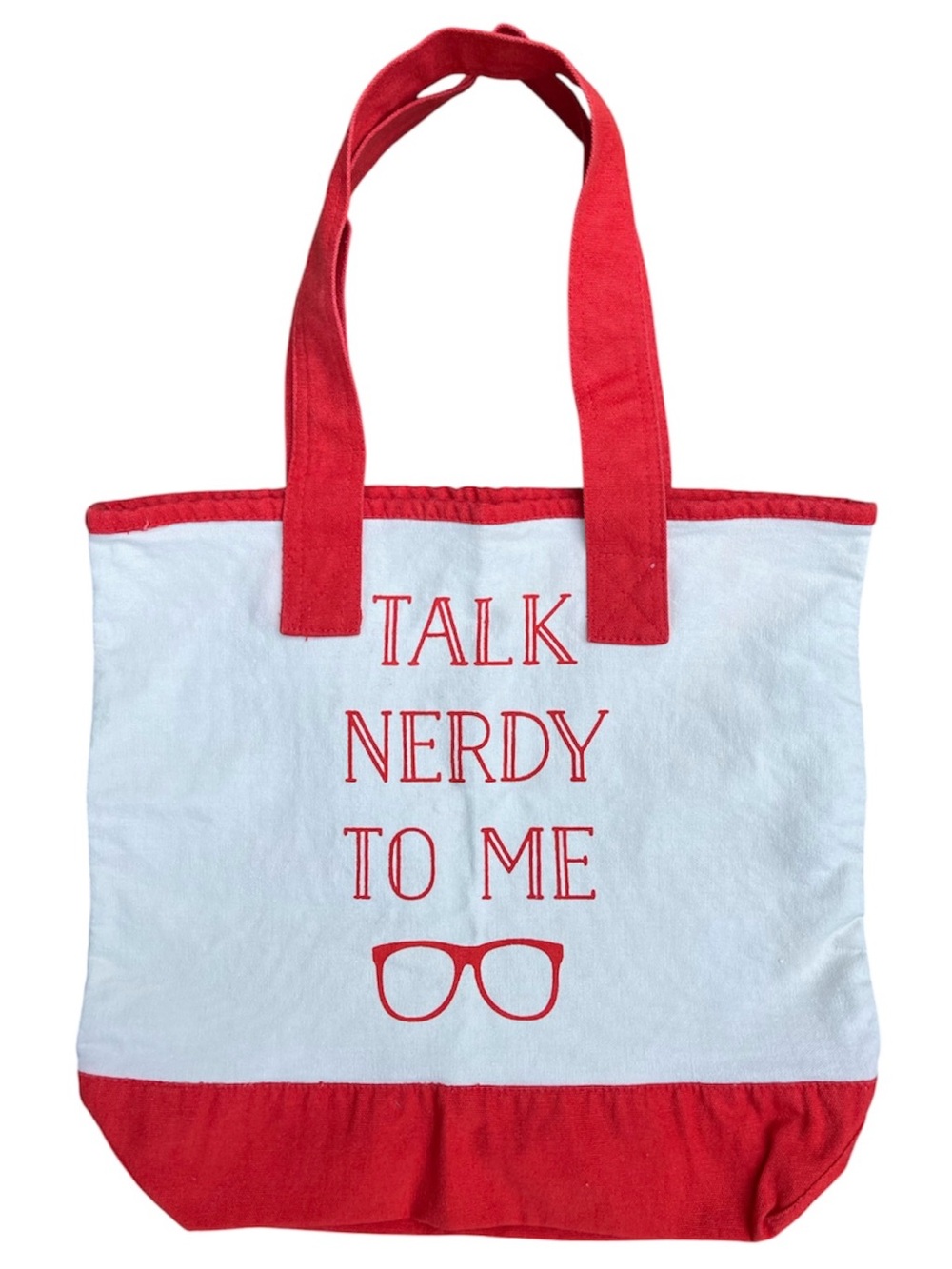 Indigo 'Talk Nerdy To Me' Canvas Tote Carryall